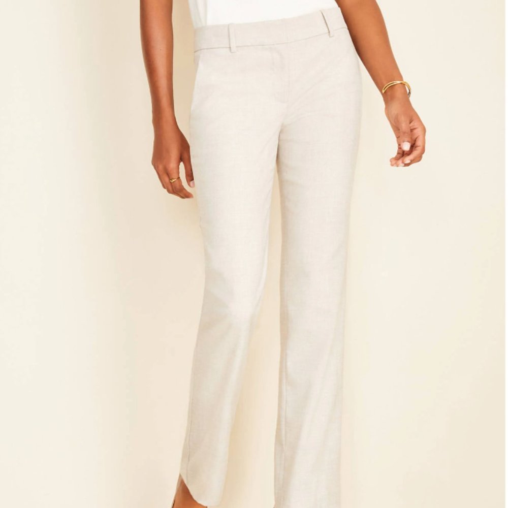 NWT Ann Taylor Petite Trouser Pant in Crosshatch